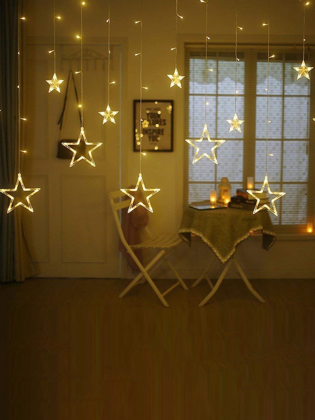 

MFD HOME FURNISHING White Star Hanging Ceiling Lamp
