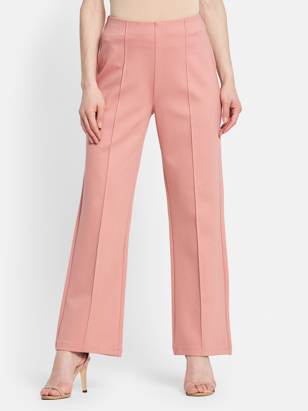 

Monte Carlo Women Pink Flared Trouser