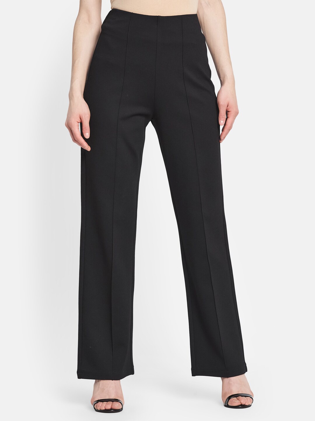 

Monte Carlo Women Black Straight Fit Trouser
