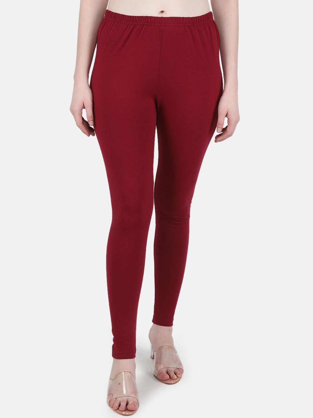 

Monte Carlo Women Maroon Ankle Length Leggings