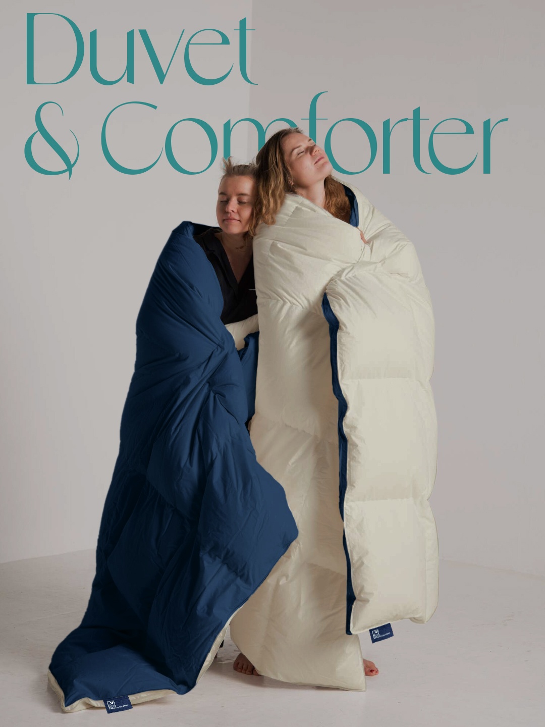 

THE WOOD WHITE Blue & Grey AC Room 210 GSM Cotton Double Bed Comforter
