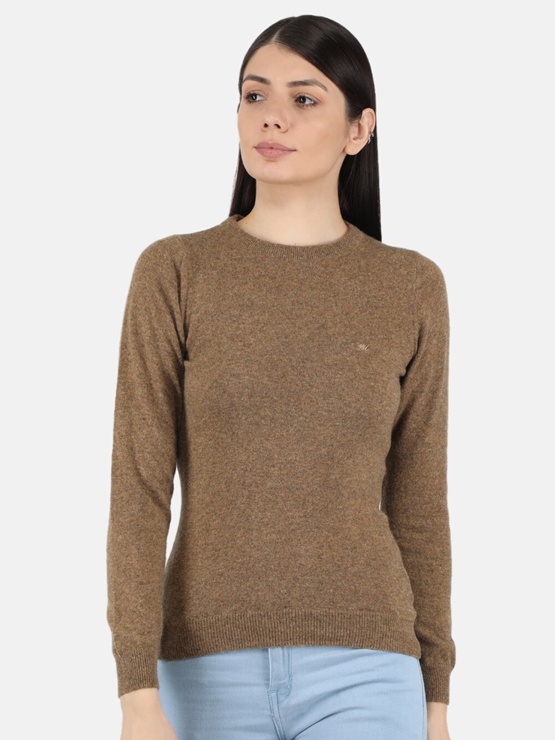 

Monte Carlo Women Brown Pullover Sweater