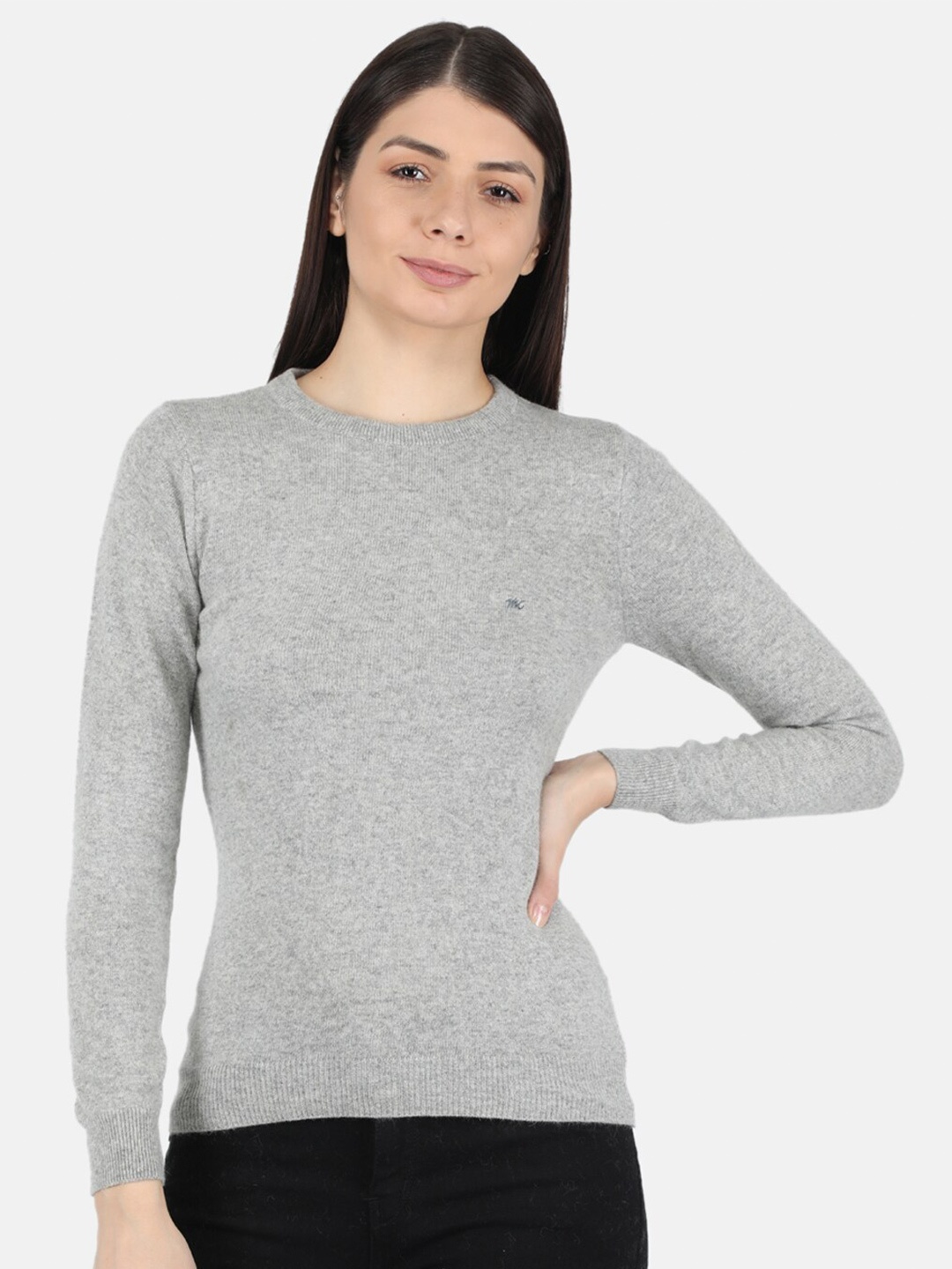 

Monte Carlo Women Grey Pullover Sweater