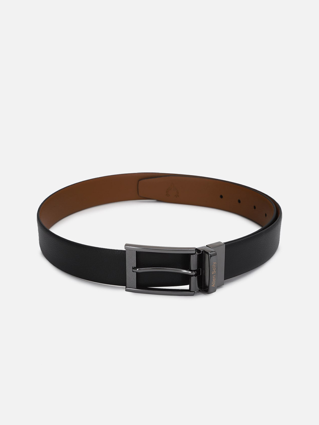 

Allen Solly Men Black Leather Formal Belt