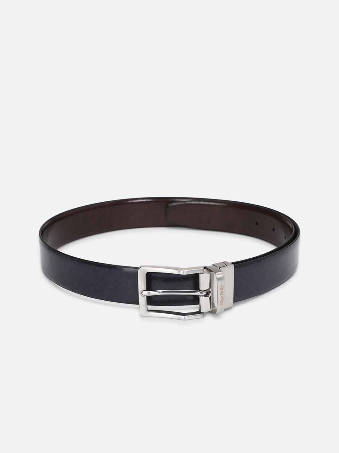 

Allen Solly Men Navy Blue Leather Formal Belt