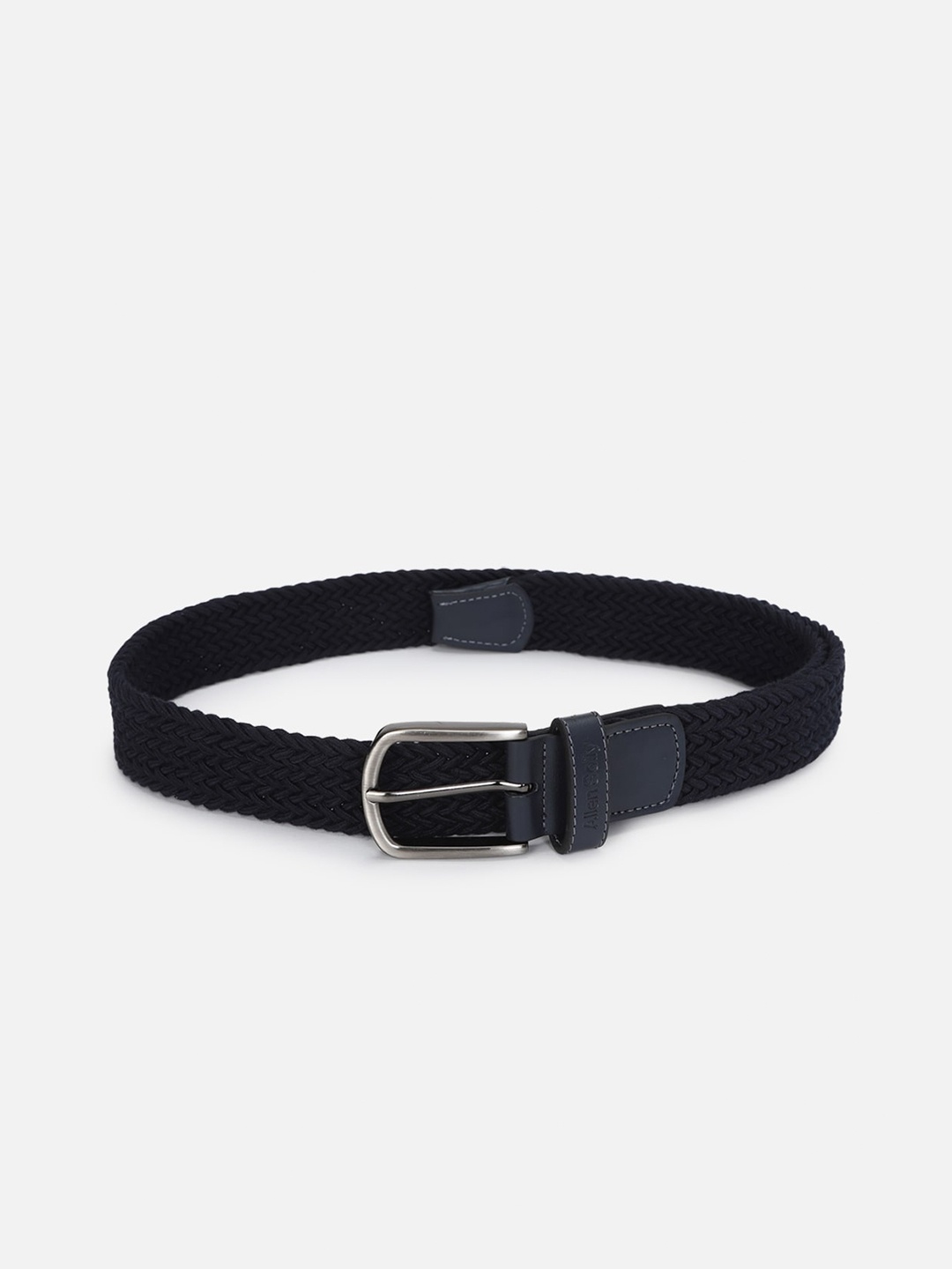 

Allen Solly Men Navy Blue Textured Leather Belt