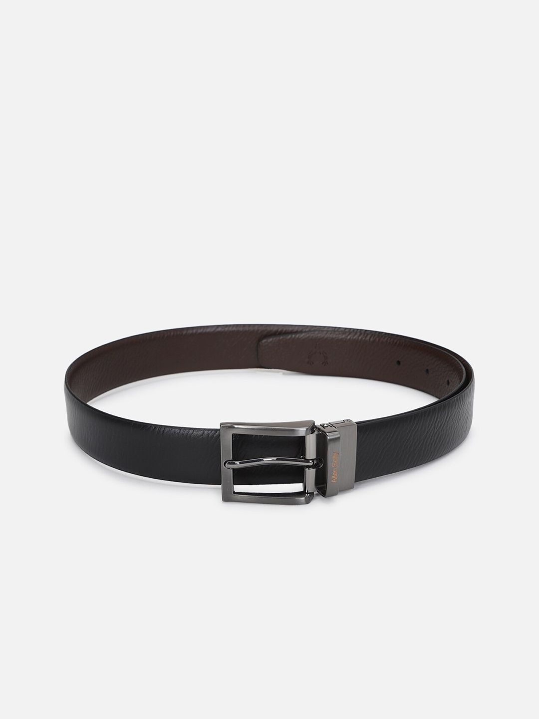 

Allen Solly Men Textured Leather Formal Belt, Black