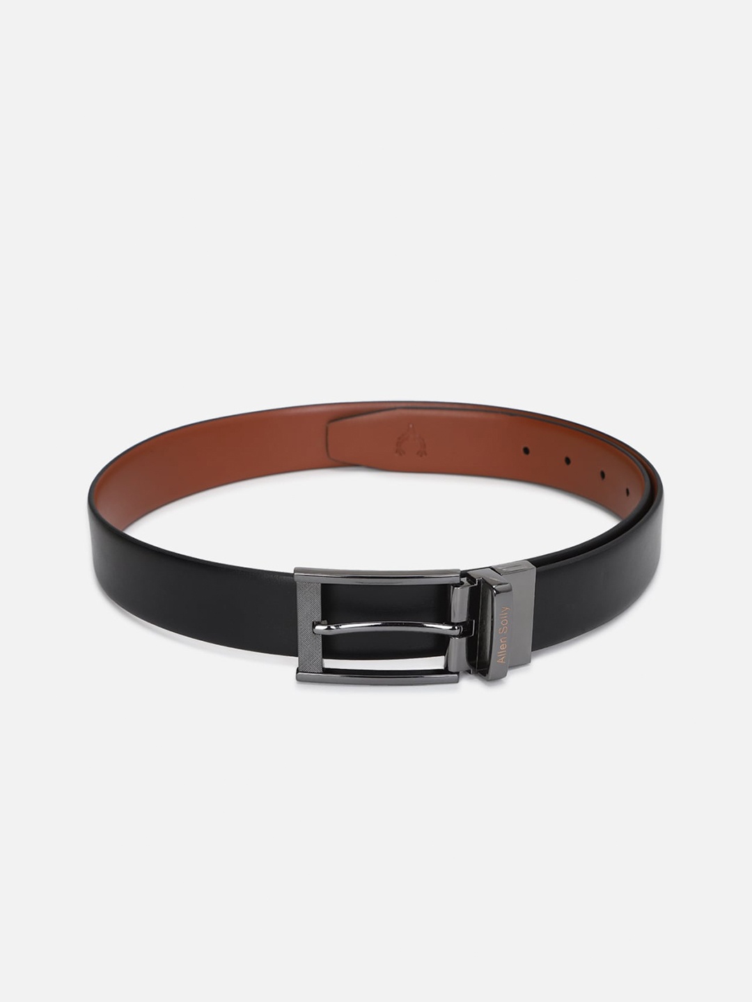 

Allen Solly Men Black Leather Formal Belt