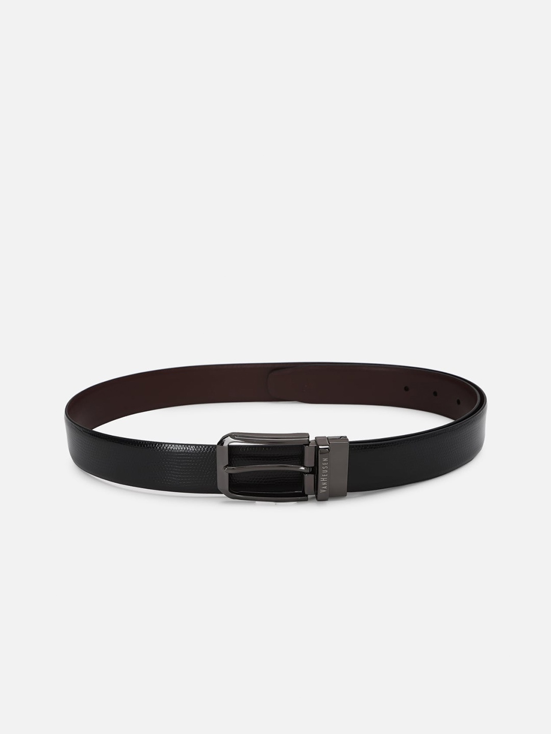 

Van Heusen Men Black Textured Leather Formal Belt