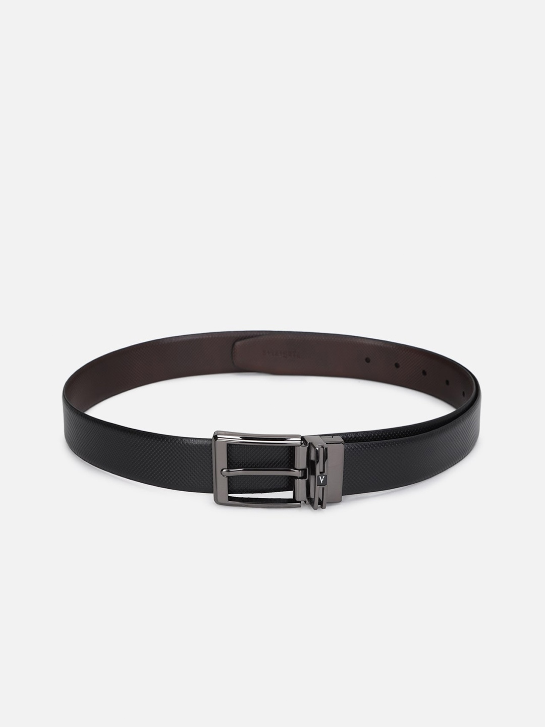 

Van Heusen Men Black Textured Leather Formal Belt
