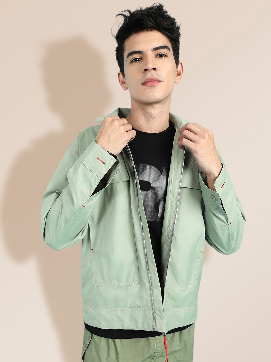 

KRA Men Green Bomber Jacket