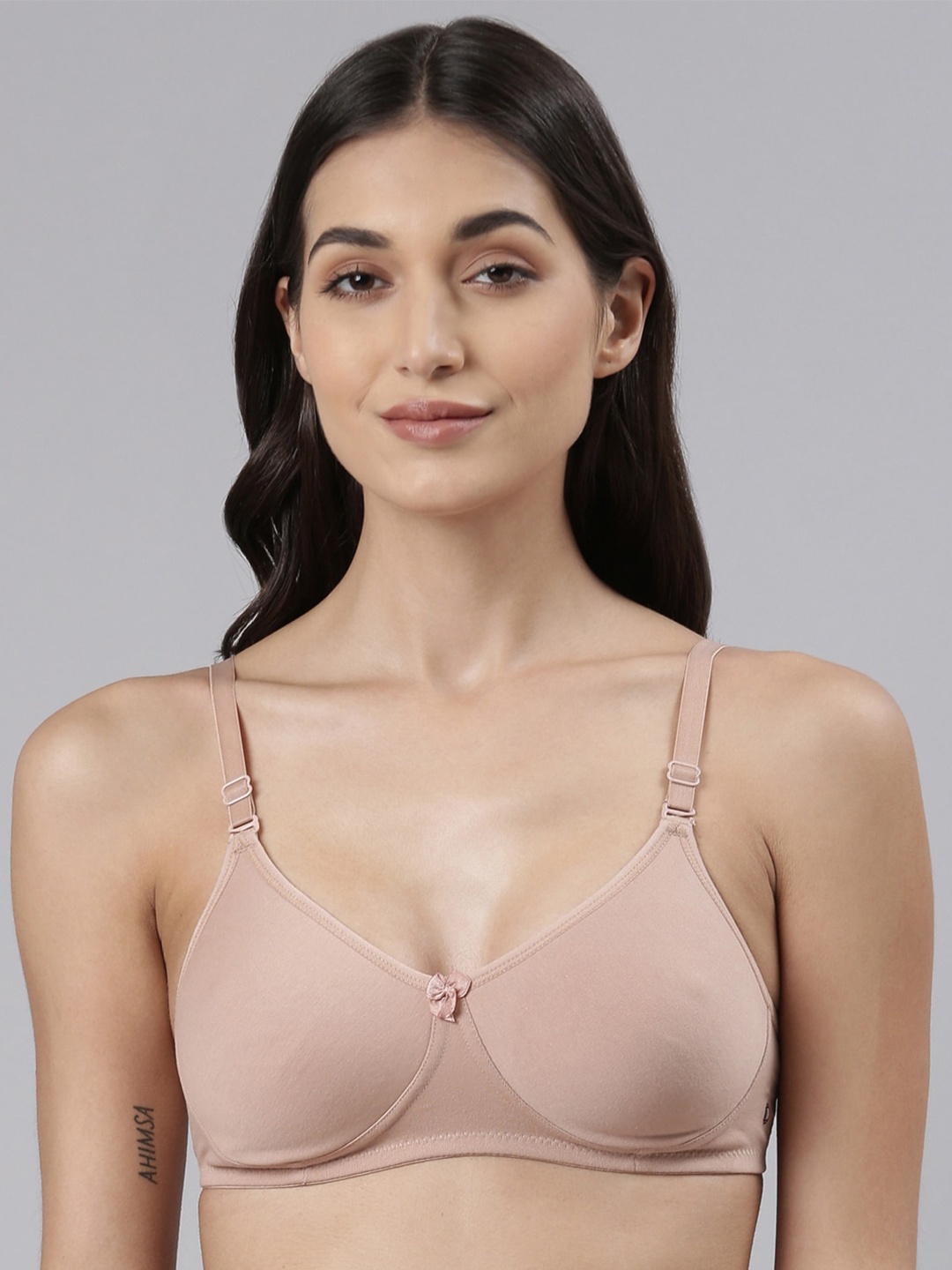 

Dollar Missy Women Cotton Wire-Free Soft Padded Bra DTS-2051-R3#S2-SKN-PO1, Beige