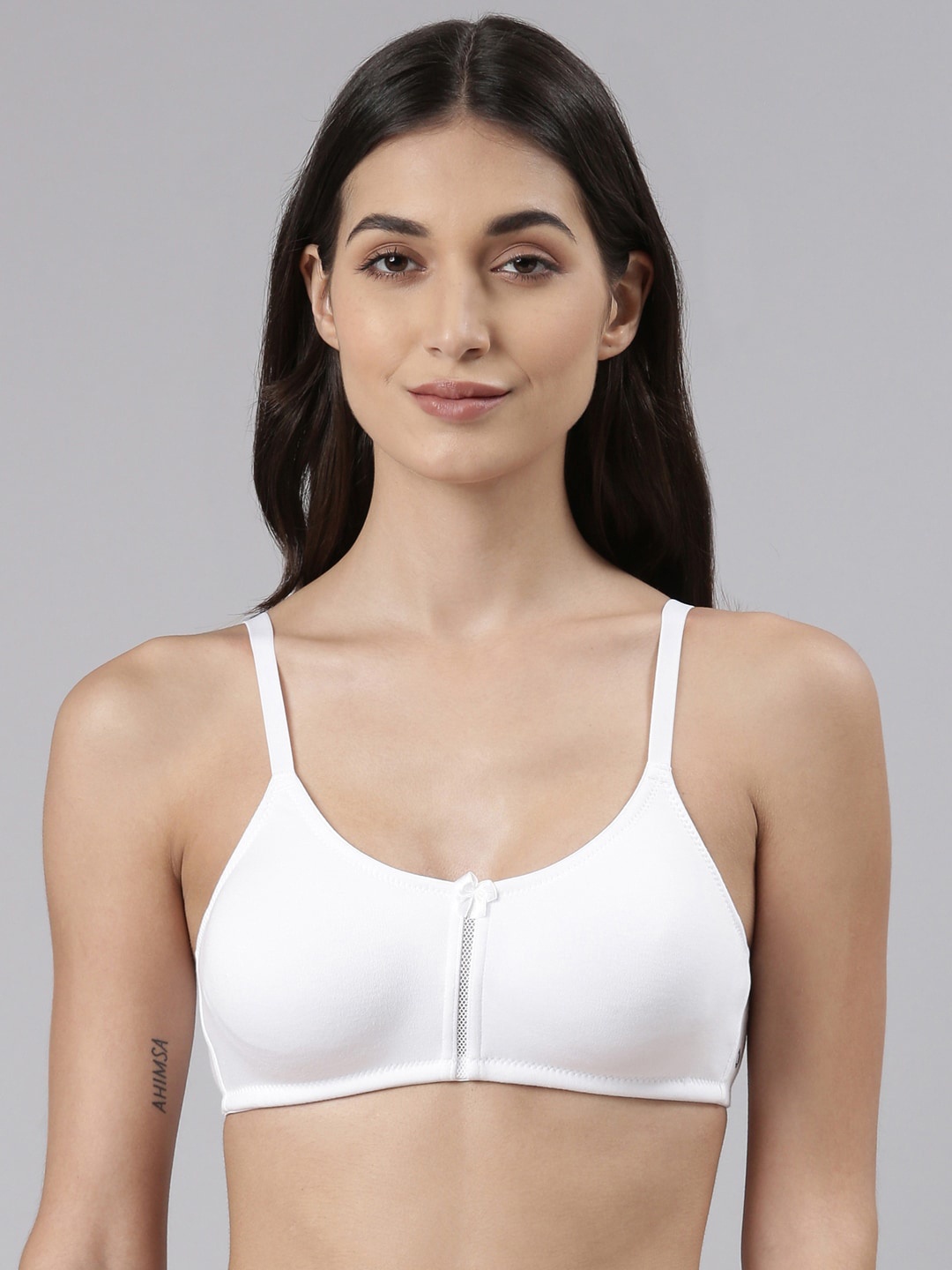 

Dollar Missy Pack of 1 Cotton Wire-Free Full Coverage Bra, White