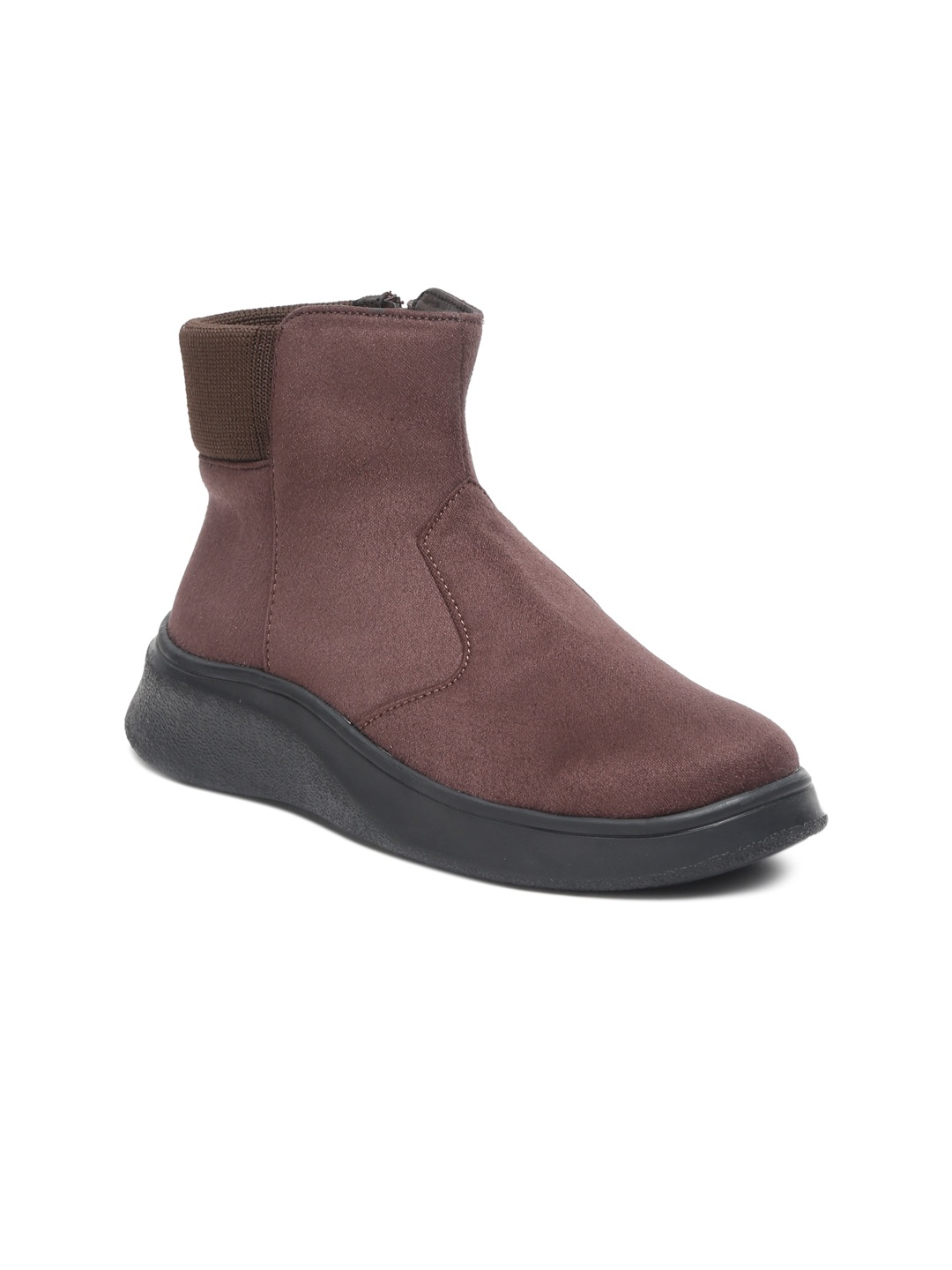 

Bruno Manetti Women Brown Casual Flatforms Boots