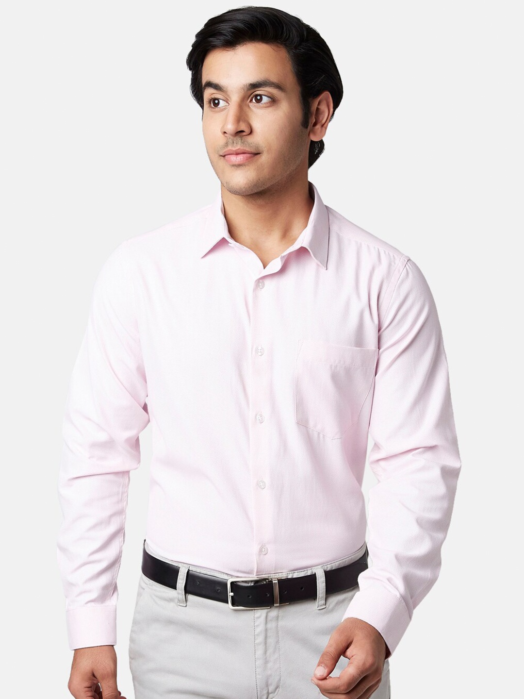 

YU by Pantaloons Men Slim Fit Formal Shirt, Pink