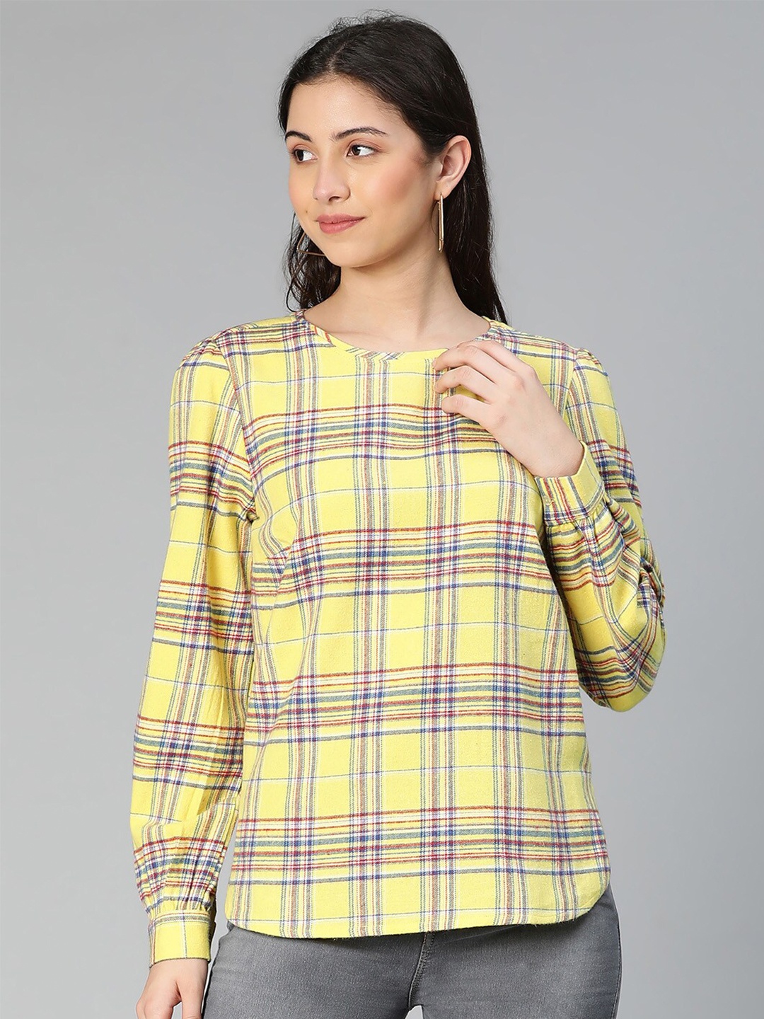 

Oxolloxo Yellow Checked Top