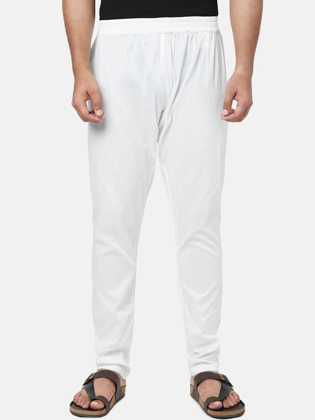 

YU by Pantaloons Men White Solid Pyjama