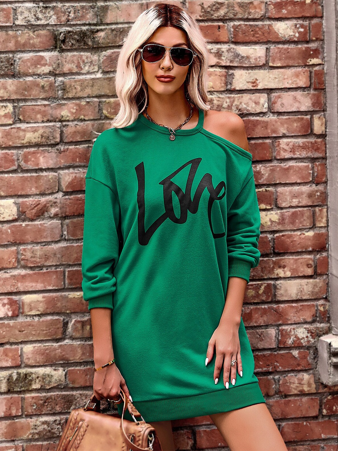 

StyleCast Printed T-shirt Dress, Green