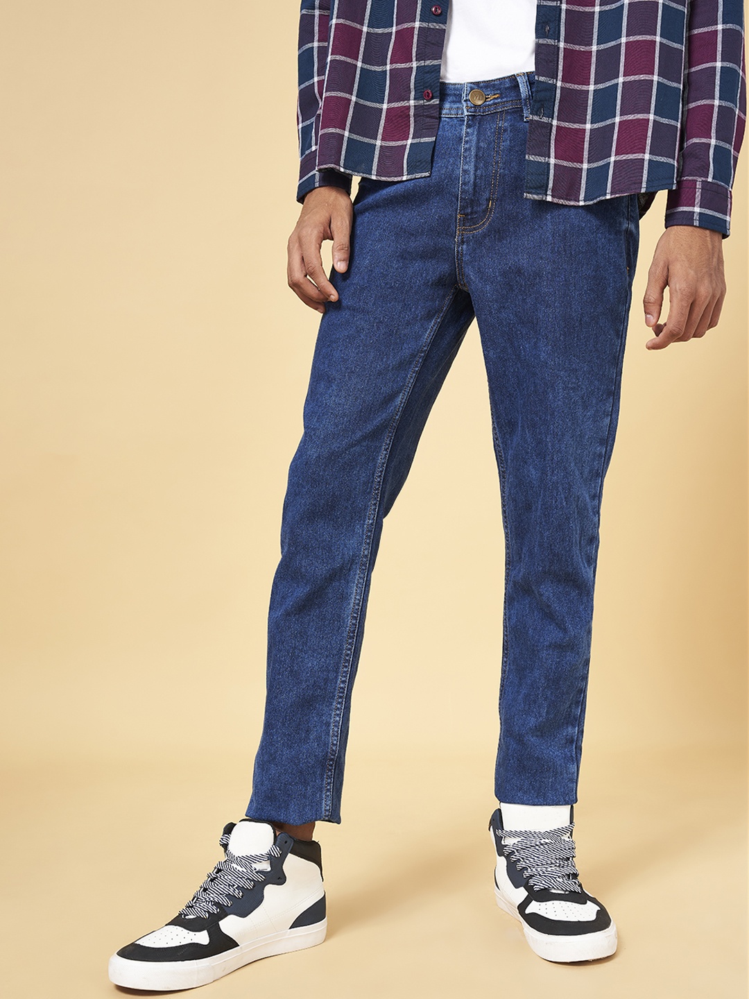 

YU by Pantaloons Men Blue Slim Fit Cotton Jeans