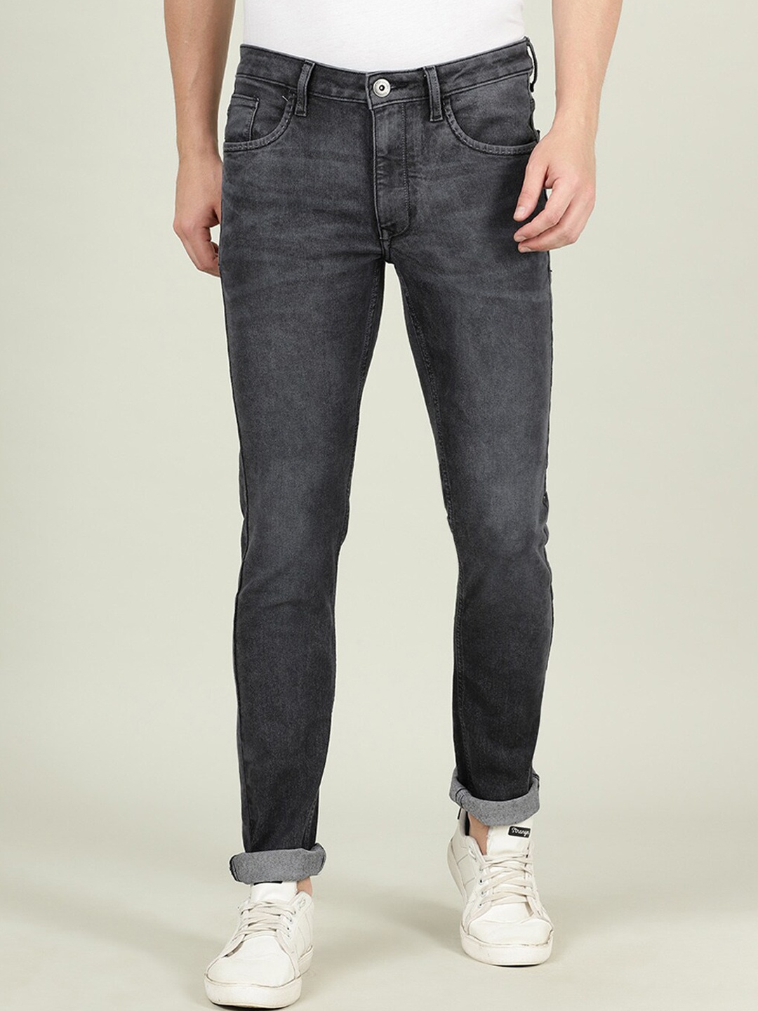 

Crocodile Men Jean Slim Fit Stretchable Jeans, Black