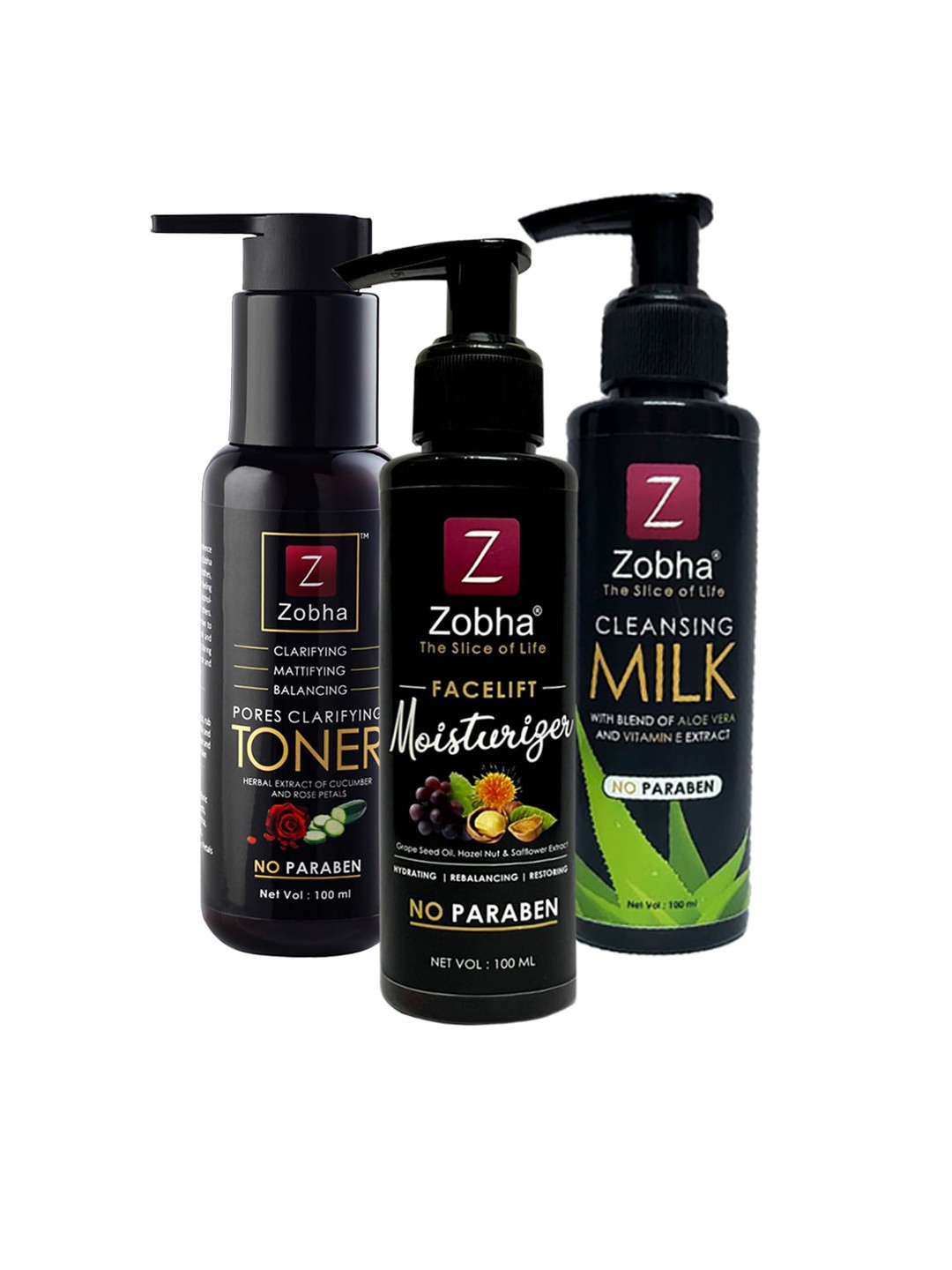 

Zobha Set Of 3 White Beauty Gift Set