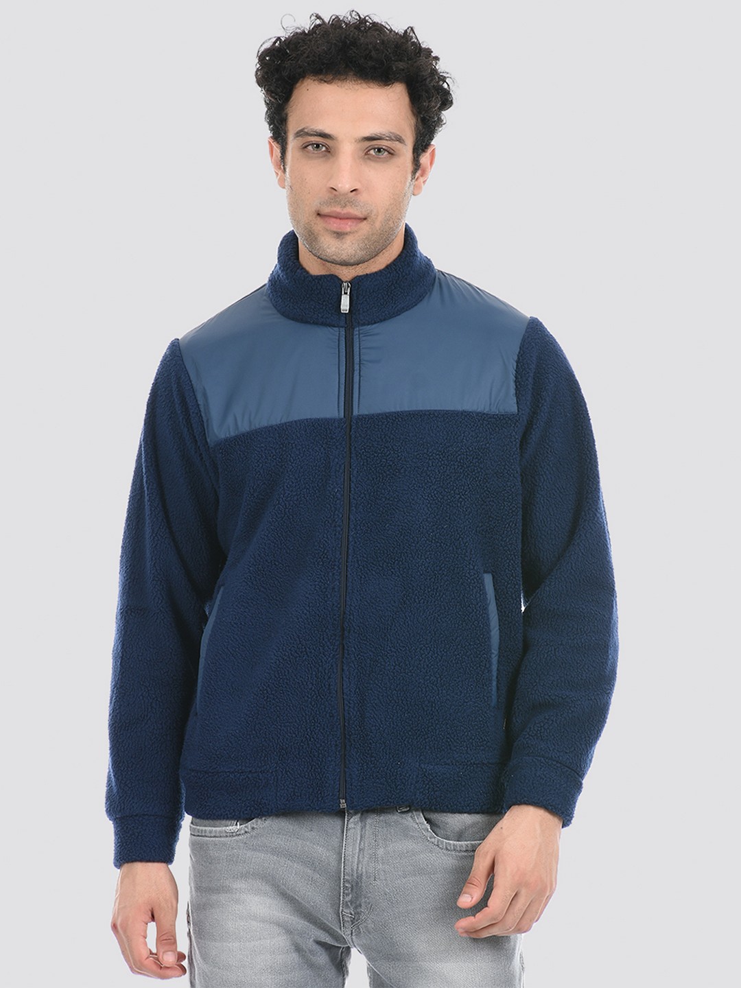 

Cloak & Decker by Monte Carlo Men Navy Blue Fleece Sweatshirt