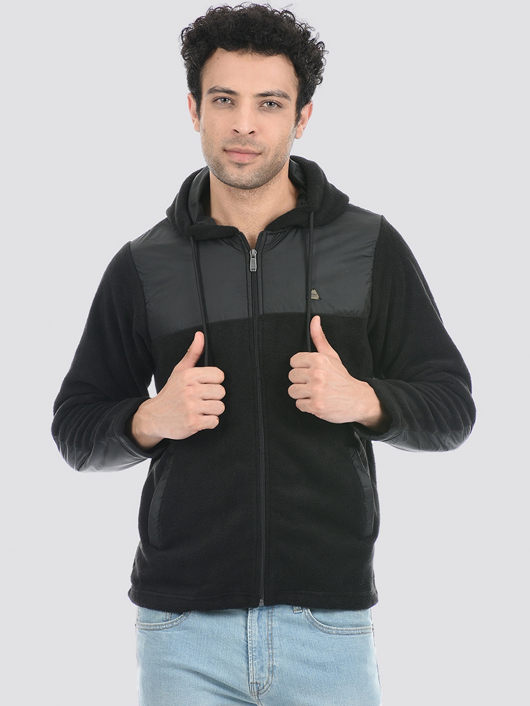 

Cloak & Decker by Monte Carlo Men Black Hooded Fleece Sweatshirt