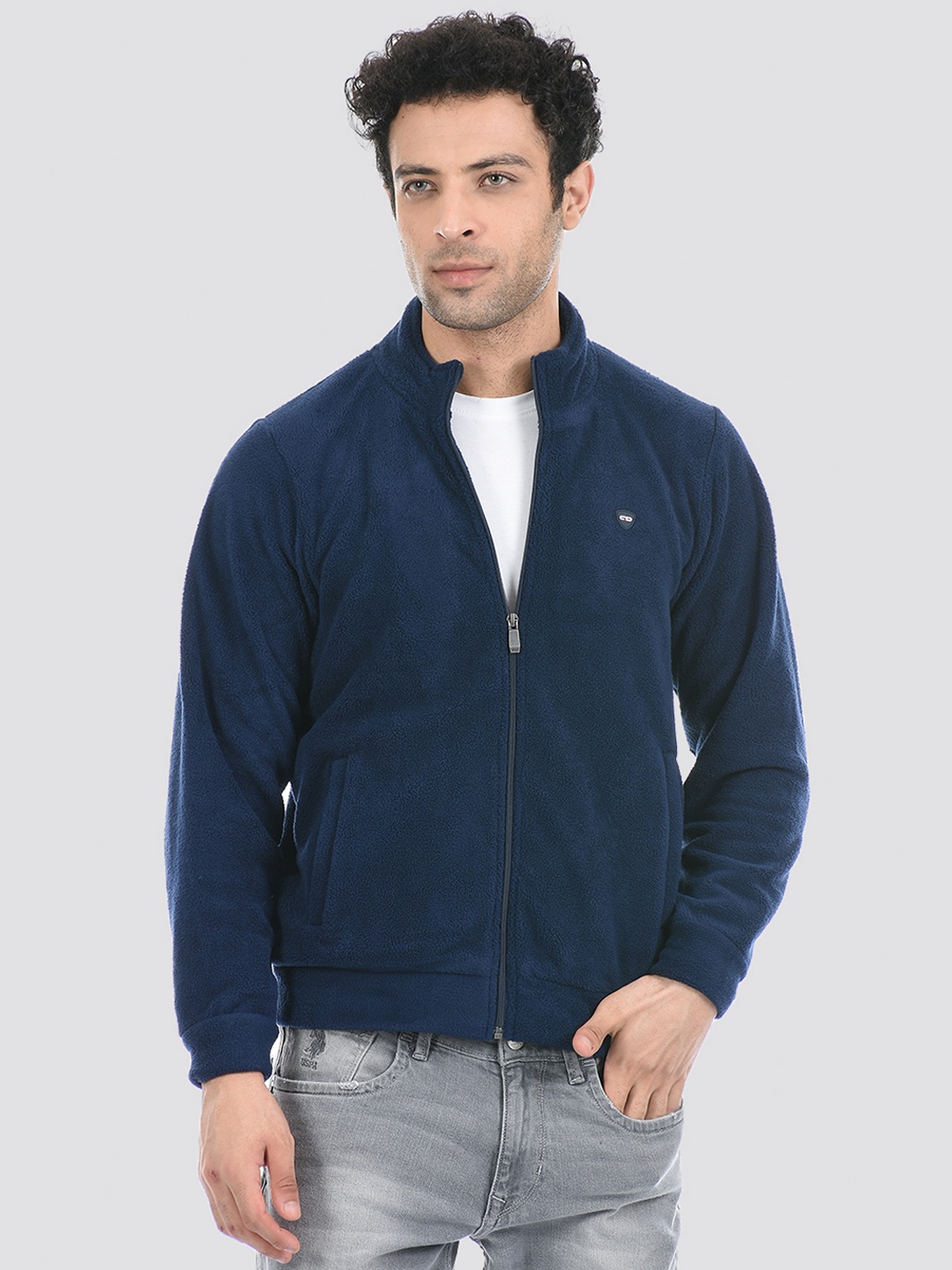 

Cloak & Decker by Monte Carlo Men Navy Blue Fleece Sweatshirt