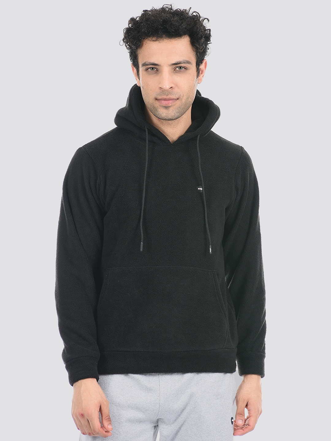 

Cloak & Decker by Monte Carlo Men Black Hooded Fleece Sweatshirt