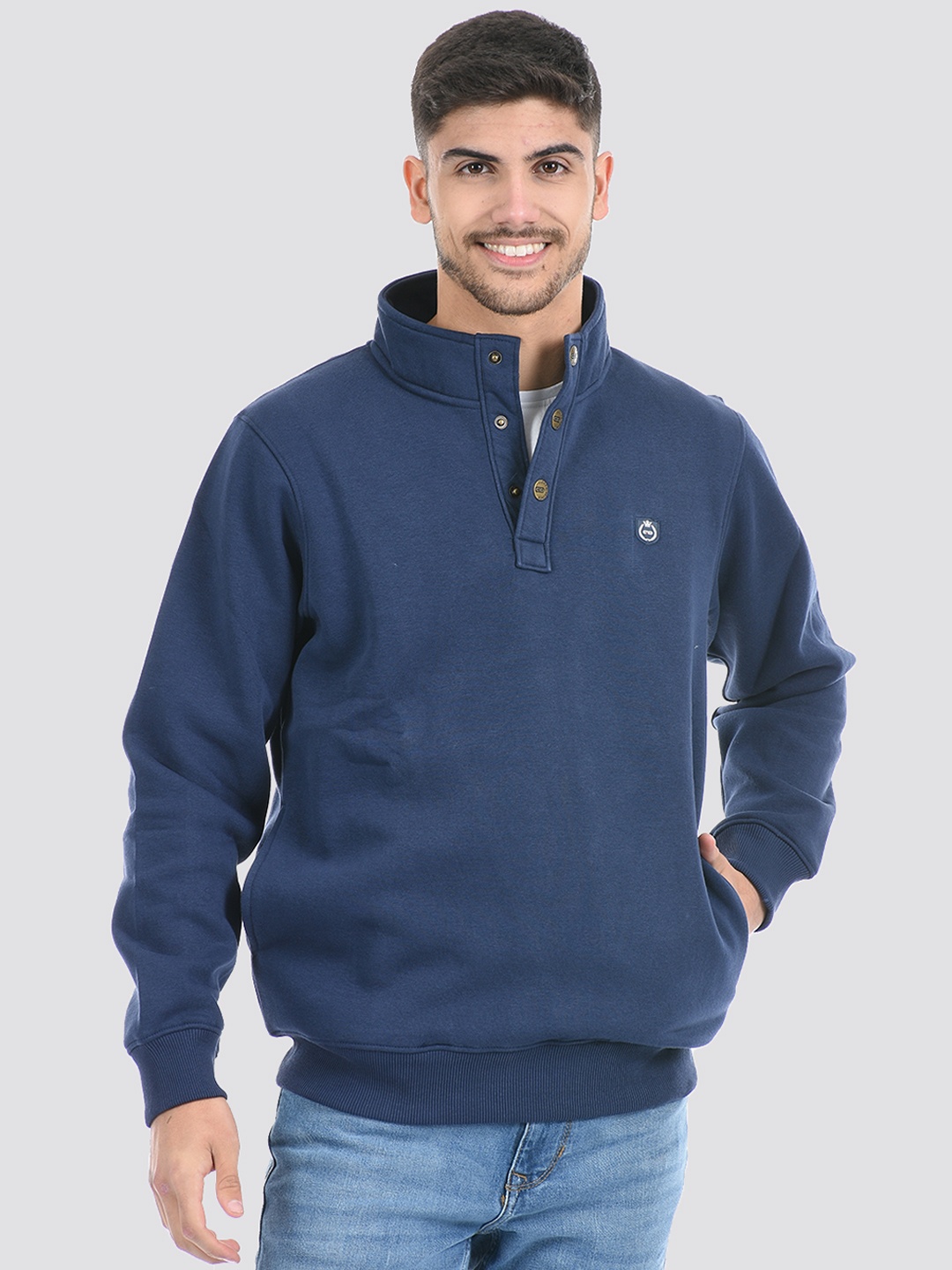 

Cloak & Decker by Monte Carlo Men Blue Cotton Sweatshirt