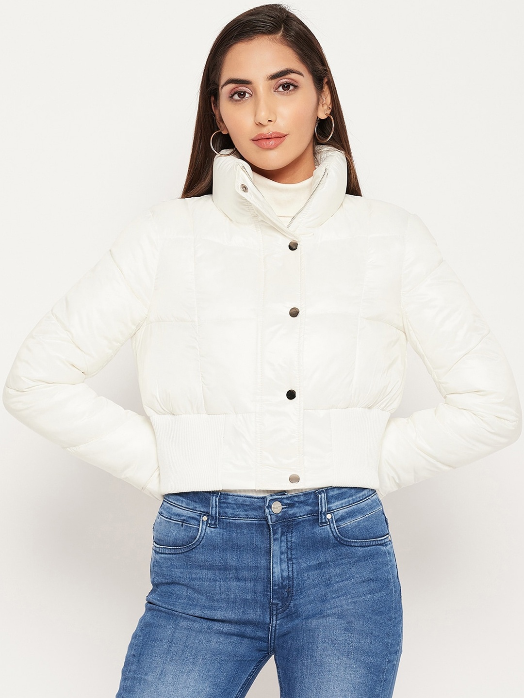 

Madame Women Off White Puffer Jacket