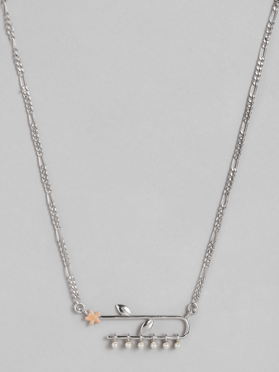 

Onaifa Sterling Silver Rhodium-Plated Necklace