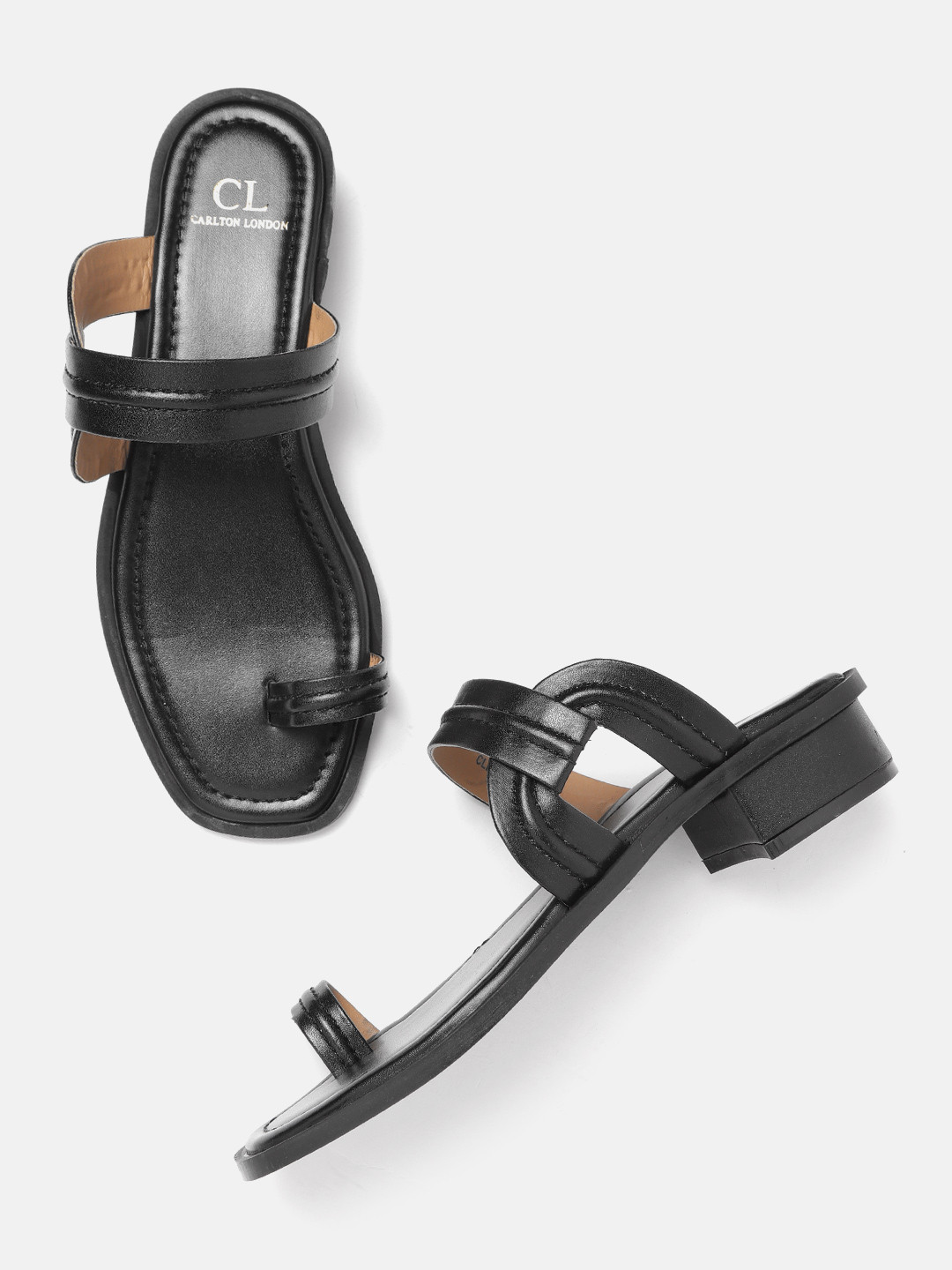 

Carlton London Block Heel Sandals, Black