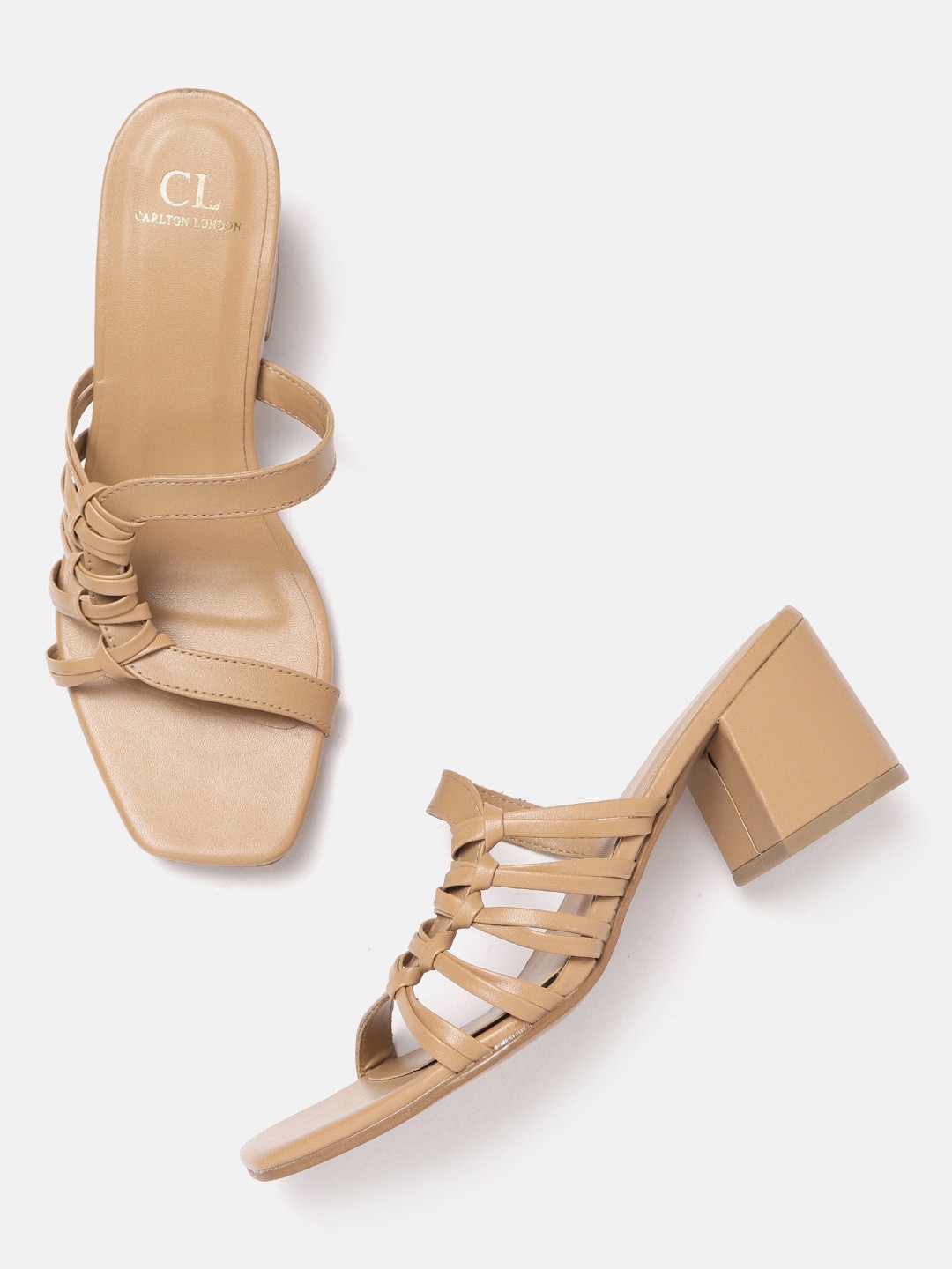 

Carlton London Block Heel Sandals, Tan