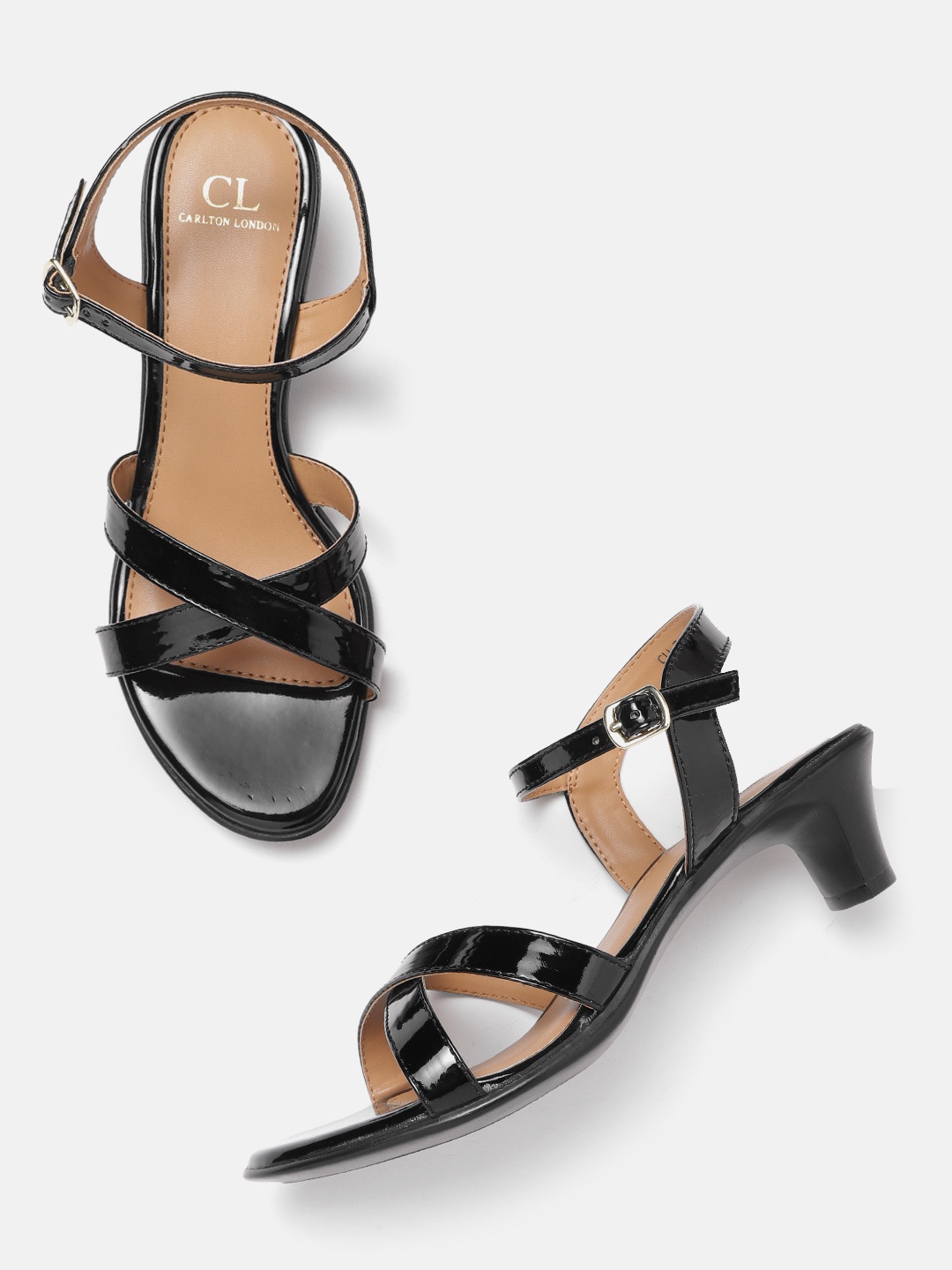 

Carlton London Block Heel Sandals, Black