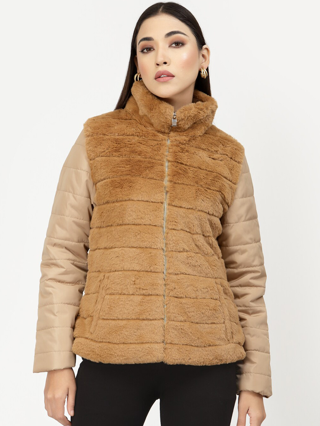 

Juelle Women Brown Puffer Jacket