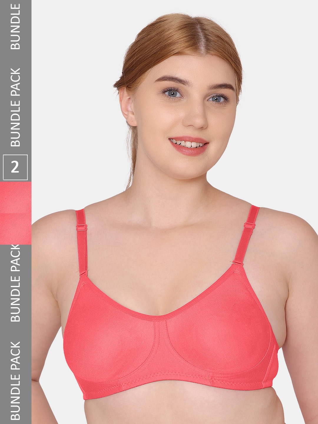 KOMLI Coral Full Coverage Non Wired Everyday Bra