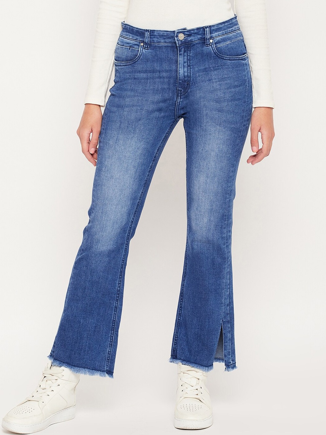 

Madame Women Blue Bootcut Heavy Fade Jeans