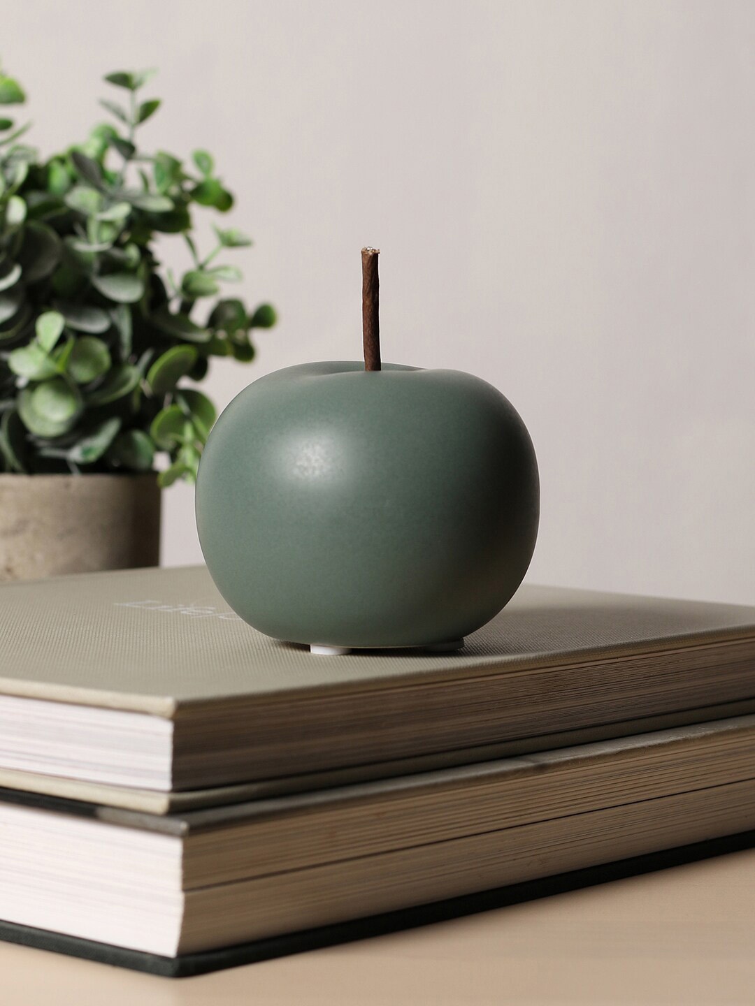 

Bonhomie Green Apple Shaped Ceramic Showpiece