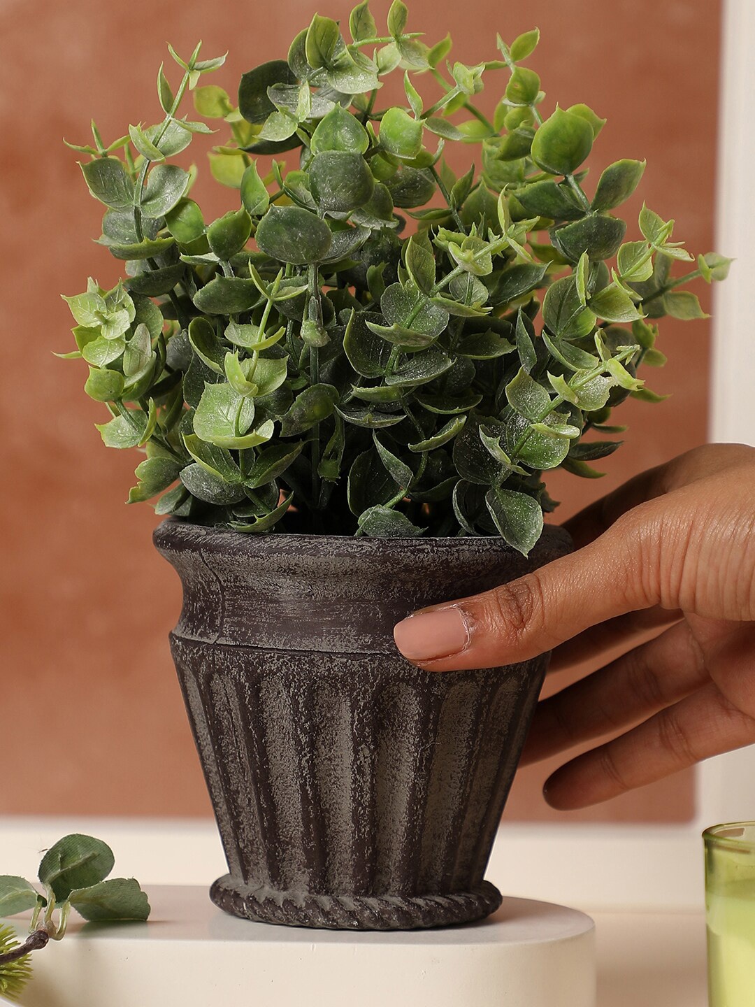 

Bonhomie Brown Ceramic Pot Showpiece