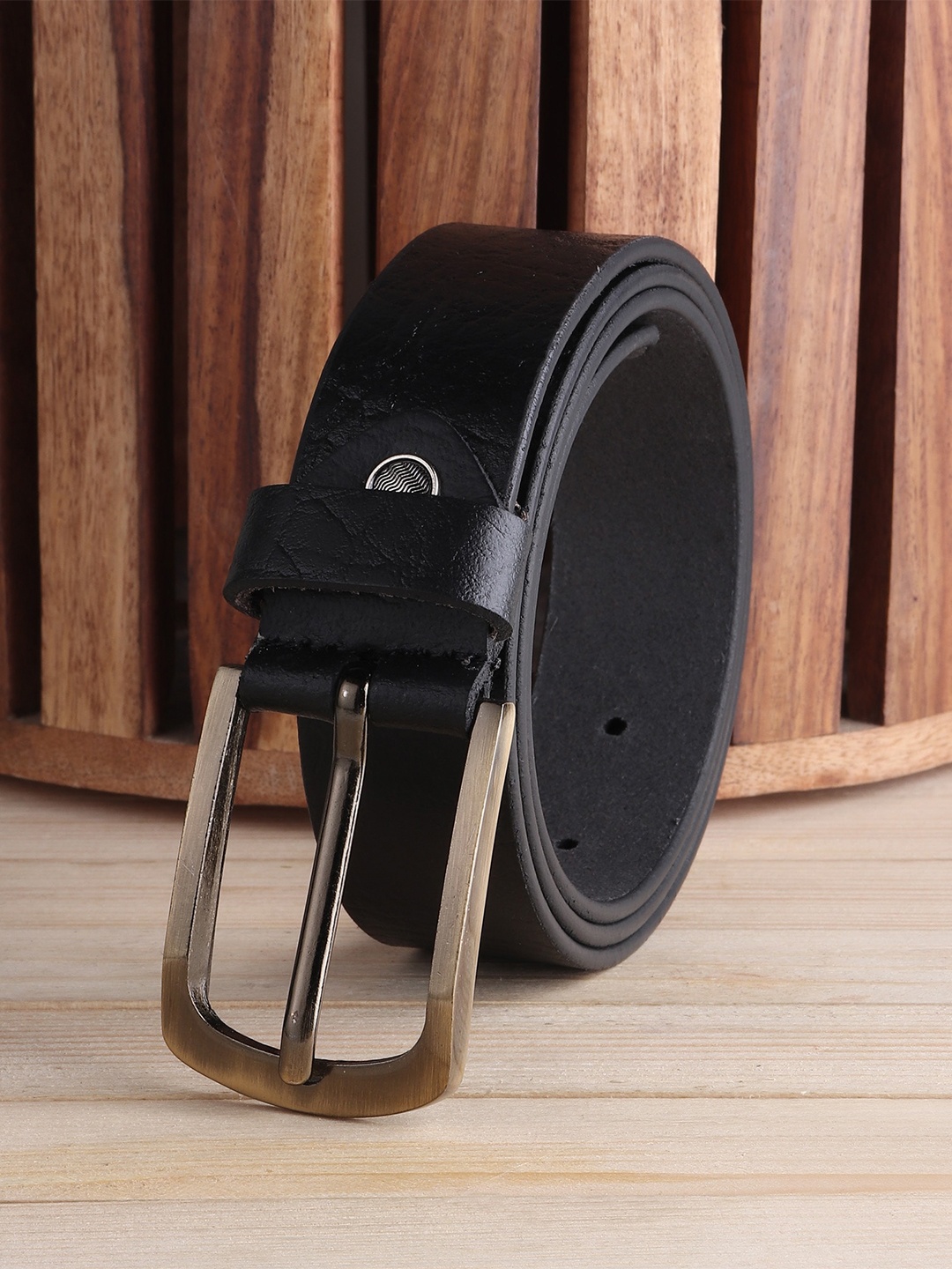

Elite Crafts Men Black Leather Formal Belt