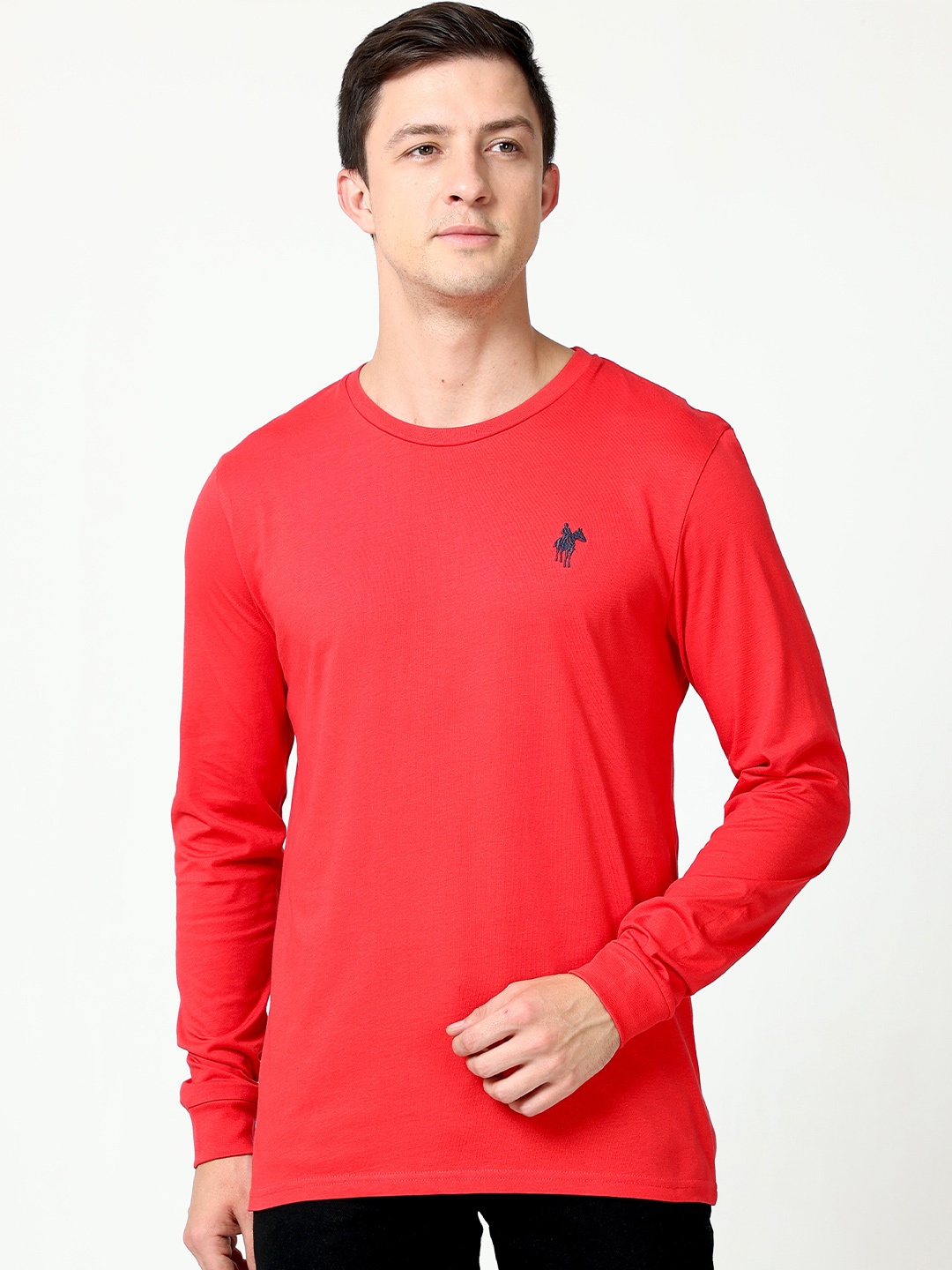 

Masculino Latino Men Red Cotton T-shirt