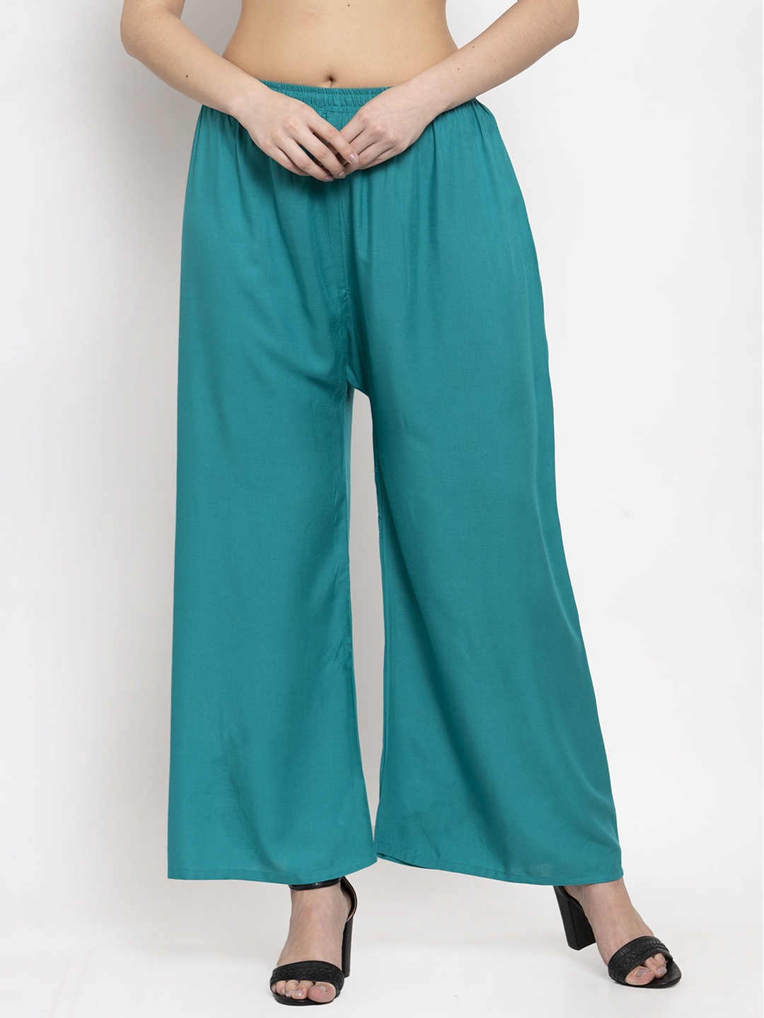 

borse lele Women Green Chambray Palazzos