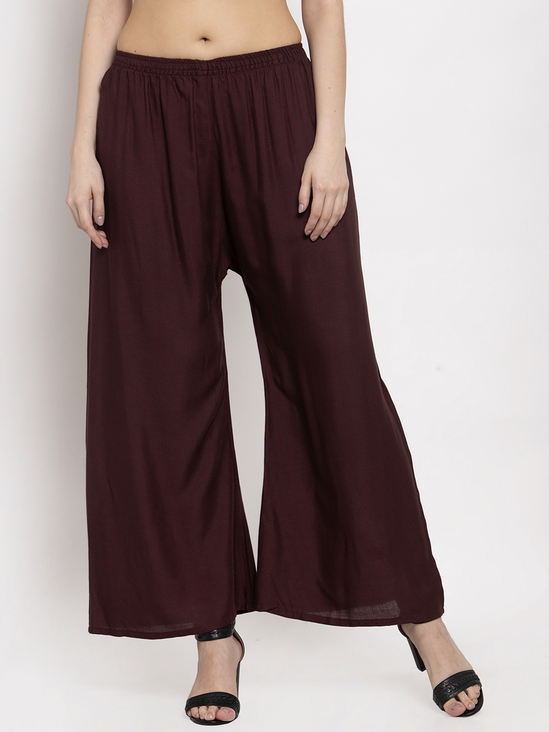 

borse lele Women Black Chambray Palazzos