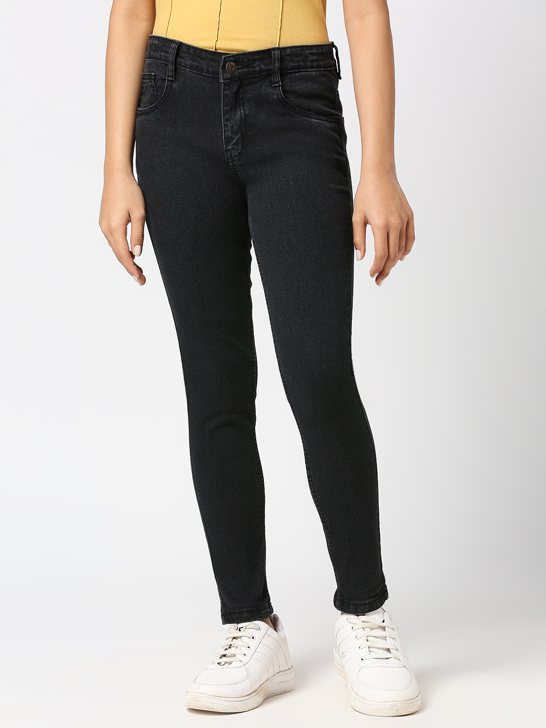 

JUSTICE Girls Black Slim Fit Stretchable Jeans