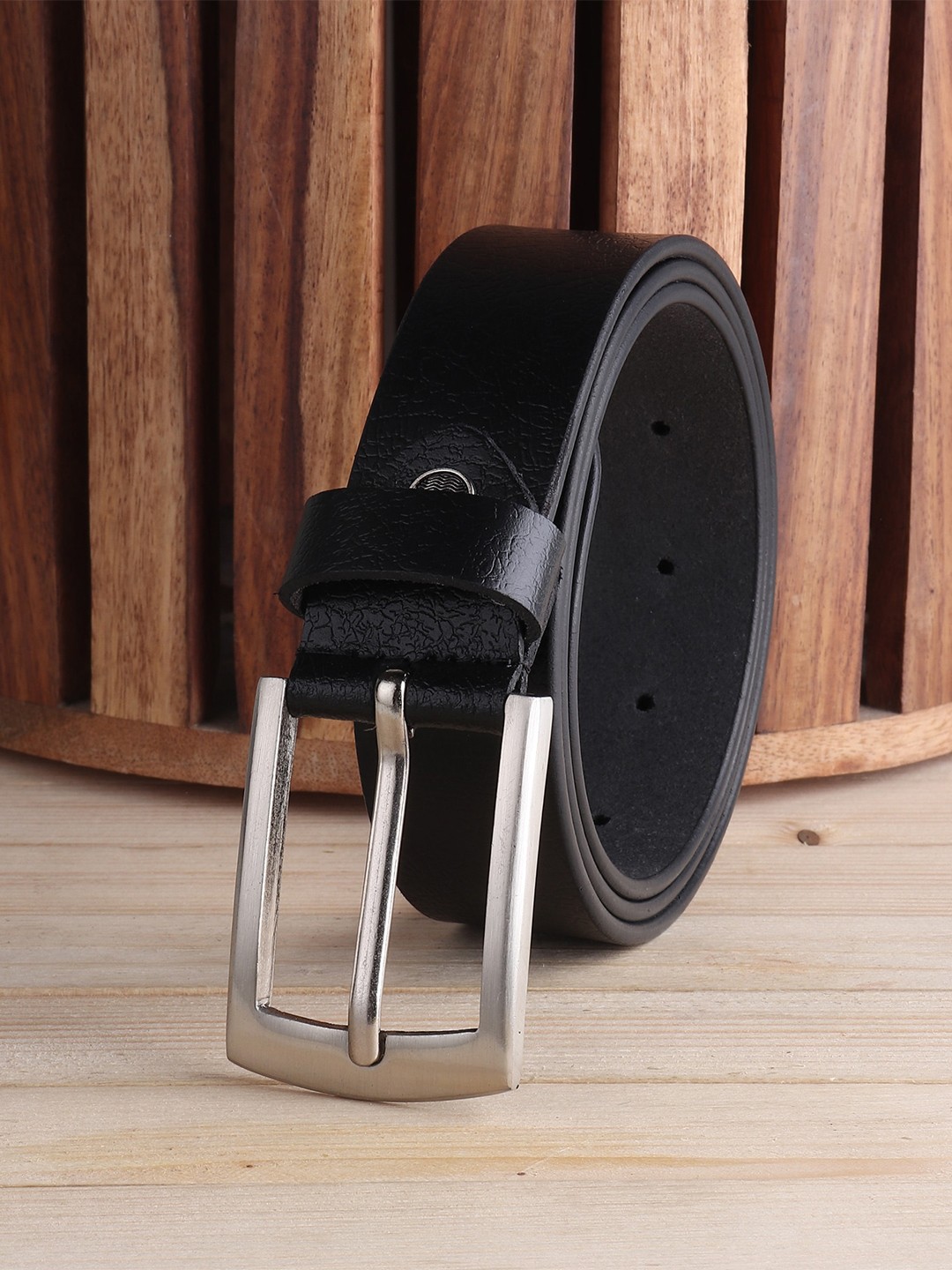 

Elite Crafts Men Black Leather Formal Belt