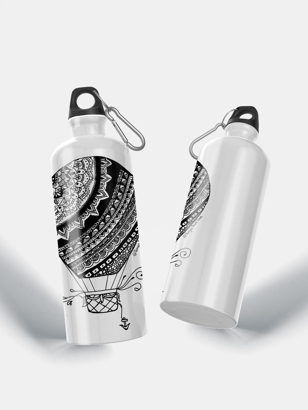 

macmerise White Hot Air Balloon Printed BPA Free Sipper Water Bottle 750 Ml