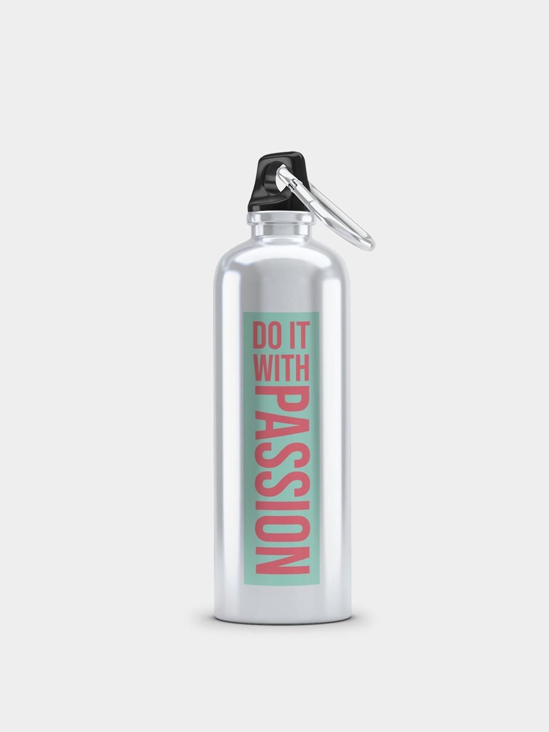 

macmerise Silver-Toned & Green Printed Aluminum Sipper Water Bottle 750 Ml