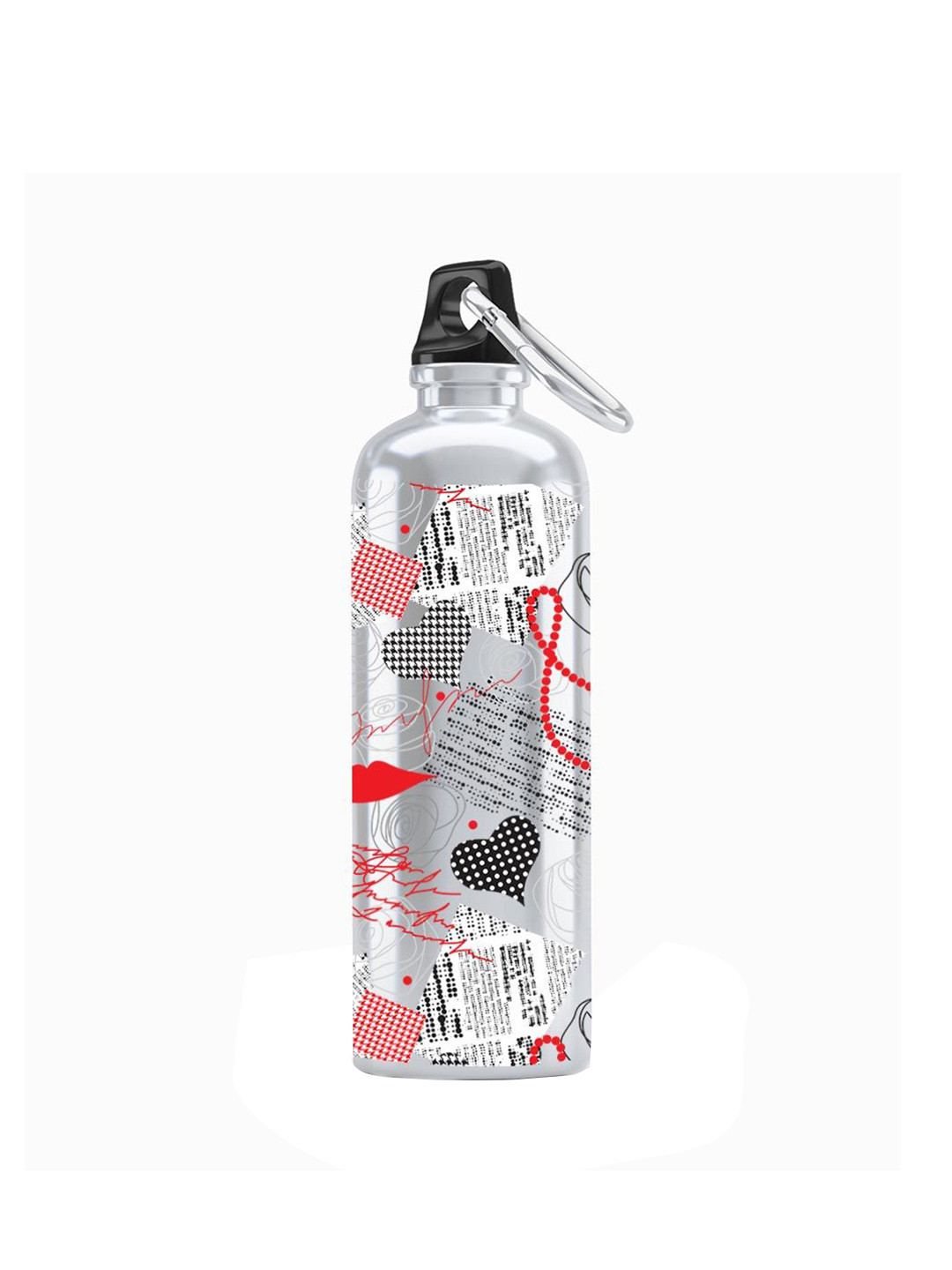 

macmerise White Printed Aluminium Sipper Water Bottle 750 ml