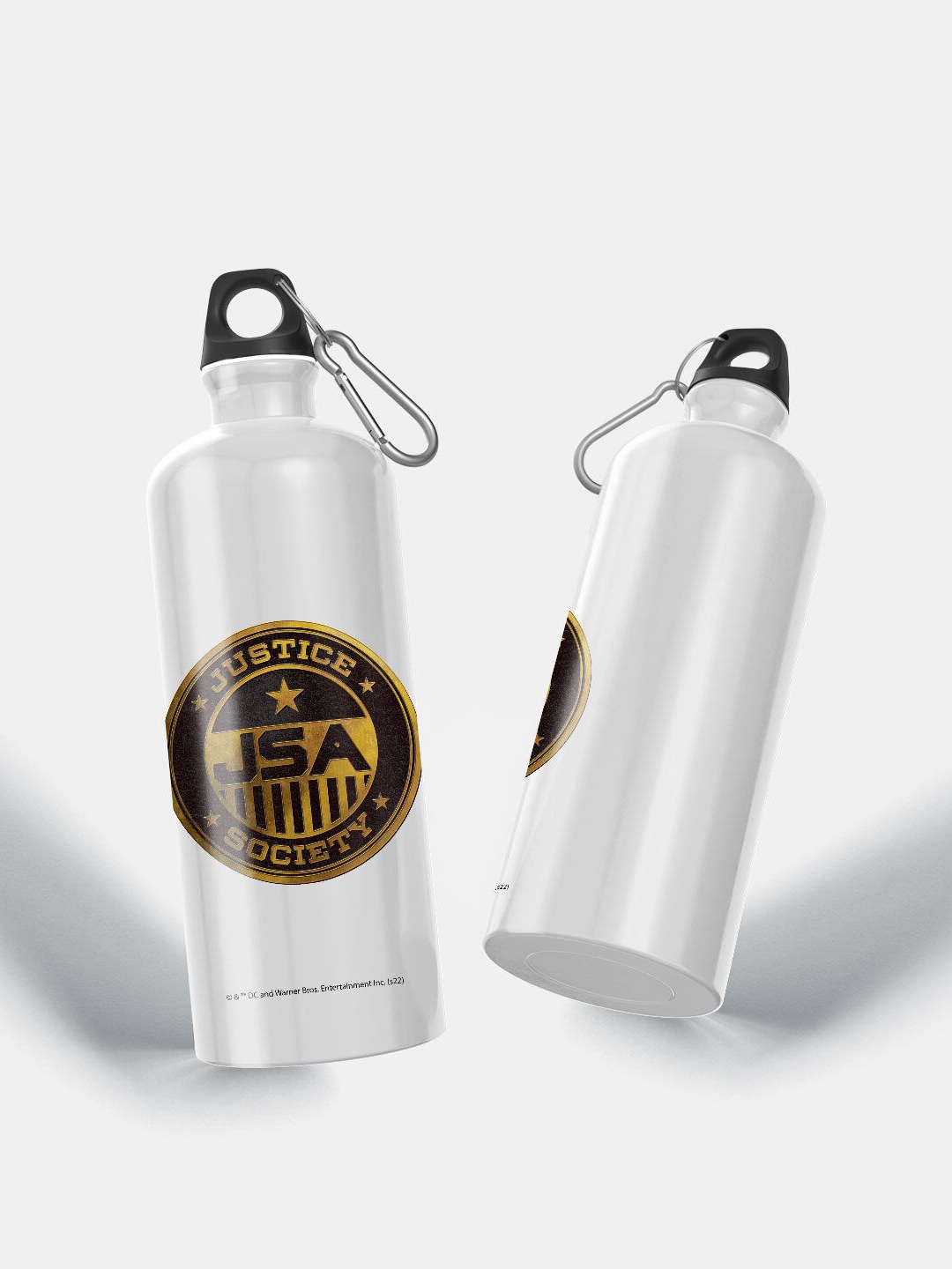 

macmerise White Printed Justice Society Design Aluminium Sipper Water Bottle 750 Ml